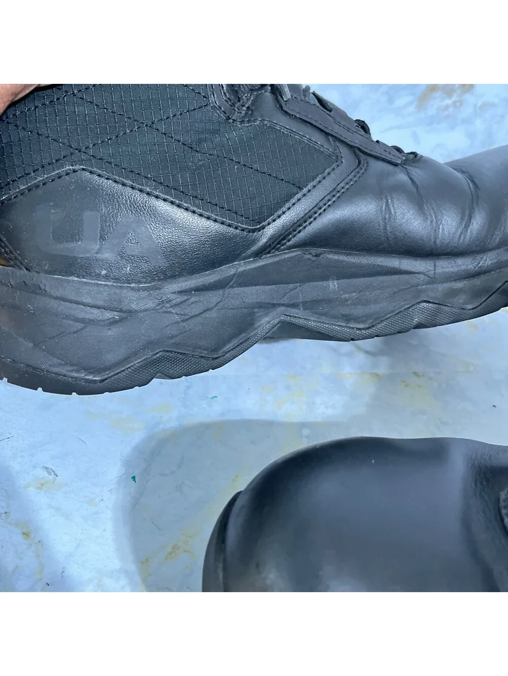 Under Armour wear toebox